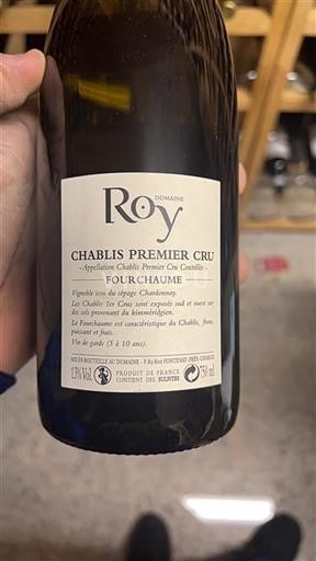 Bourgogne Chablis Premier Cru Premier Cru Domaine Roy Fourchaume 2017
