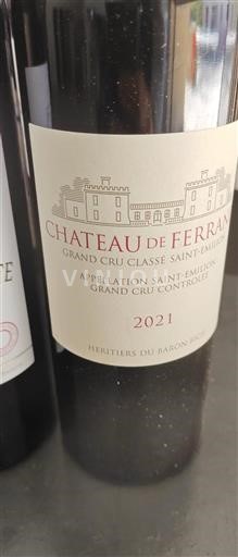 Bordeaux Saint-Émilion Grand Cru Château Ferrand 2021