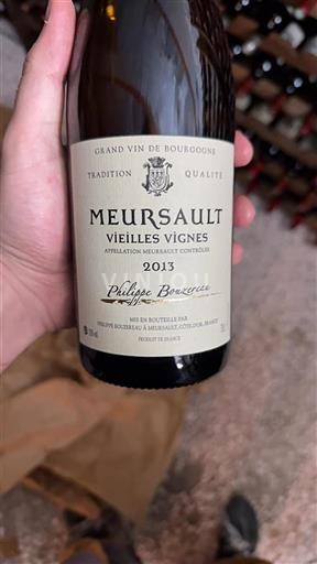 Bourgogne Meursault Philippe Bouzereau Vieilles Vignes 2013