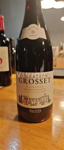 Vallée du Rhône Cairanne Brotte Création Grosset 2021