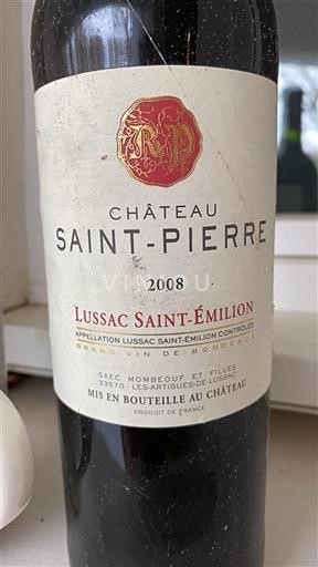 Bordeaux Lussac-saint-émilion Château Saint Pierre 2008