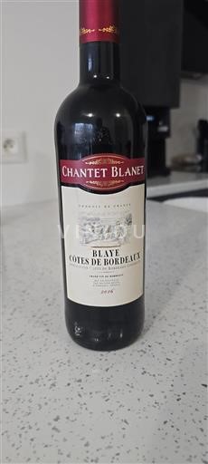 Bordeaux Blaye Côtes de Bordeaux Château Chantet Blanet 2016
