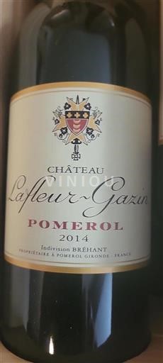 Bordeaux Pomerol Château Lafleurgazin 2014