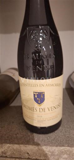 Vin Rouge sec Les Dentelles en Armoiries 2018 France Vallée du Rhône Beaumes de Venise AOC