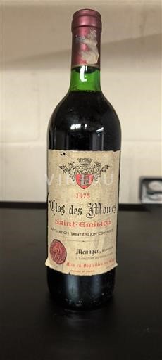 Bordeaux Saint-Émilion Clos Des Moines 1975