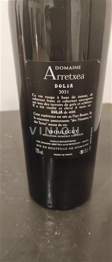 Sud-Ouest Irouléguy Domaine Arretxea Dolia 2021