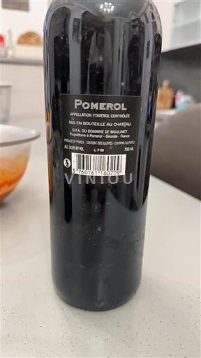 Vin Rouge sec Moulinet 2009 France Bordeaux Pomerol