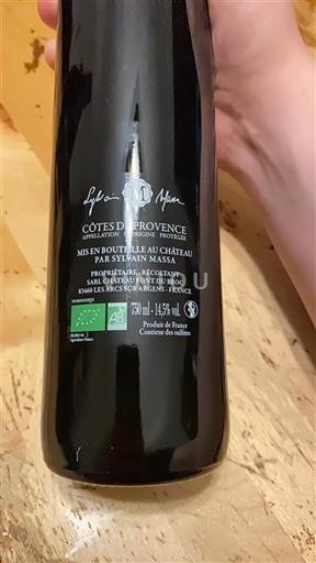 Provence Côtes-de-Provence Font Du Broc Sylvain Massa Neročník