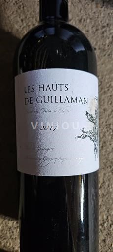 Sydvestfrankrig Côtes de Gascogne Les Hauts De Guillaman Élevé en Fûts de Chêne 2017