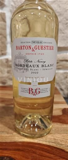 Bordeaux Bordeaux White Barton & Guestier Petite Nancy 2022