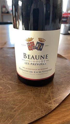 Bourgogne Beaune Domaine Lycée Viticole Les Prévoles 2023