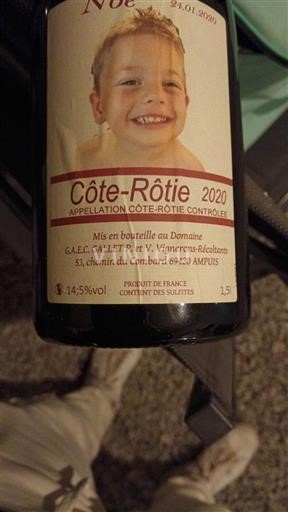 Rhônedalen Côte-rôtie Domaine Gallet Noé 2020
