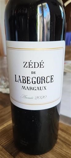 Bordeaux Margaux Labegorce Zédé de Labégorce 2020