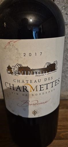 Bordeaux Château Des Charmettes 2017