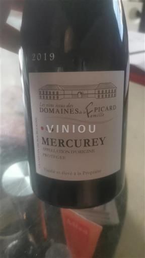 Borgoña Mercurey Famille Picard 2019