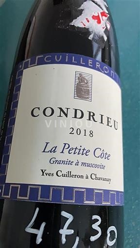 Rhônevallei Condrieu Yves Cuilleron La Petite Côte 2018