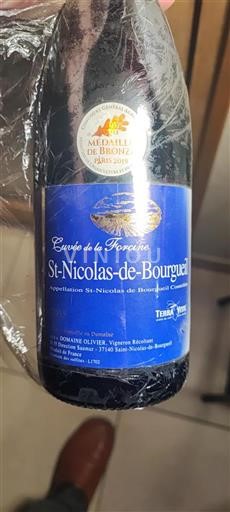 Loire-dalen Saint-Nicolas-De-Bourgueil Domaine Olivier de la Forcine 2018