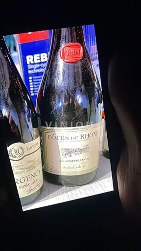 Vallée du Rhône Côtes-du-rhône Andéol Salavert La Grapp'eliande 1994