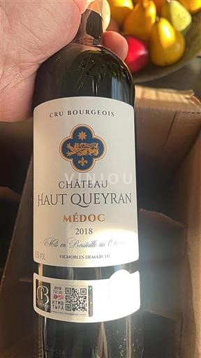 Bordeaux Médoc Cru Bourgeois Château Haut Queyran 2018