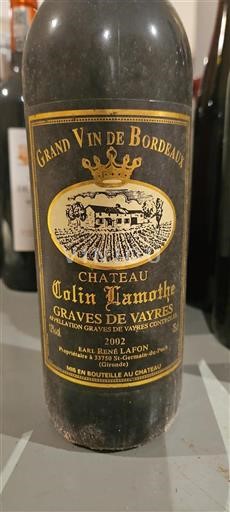 Bordeaux Graves-de-vayres Château Colinlamothe 2002