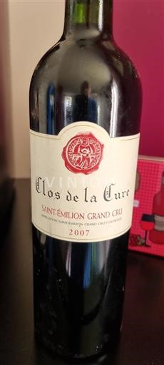 Bordeaux Saint-Émilion Grand Cru Grand Cru Clos De La Cure 2007