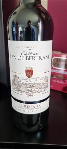 Bordeaux Château Jean De Bertrand 2016