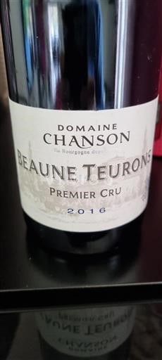 Bourgogne Beaune Premier Cru Chanson Beaune Teurons 2016