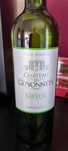 Bordeaux Bordeaux blanc Château Les Guyonnet Saveur Icke årgångsbetecknad