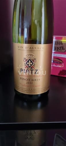 Alsace Platz Pinot Gris 2022