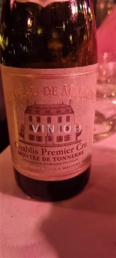 Burgund Chablis Premier Cru Premier Cru Château Maligny Montée de Tonnerre Ohne Jahrgang