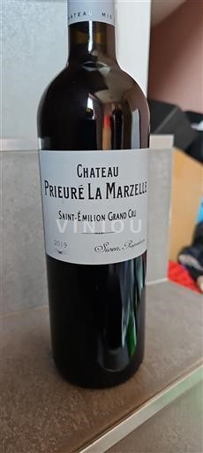 Vin Rouge sec Prieuré La Marzelle 2019 France Bordeaux Saint-Émilion Grand Cru Grand Cru