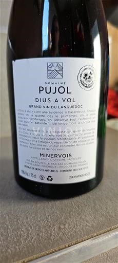 Languedoc Minervois Domaine Pujol Dius A Vol 2020