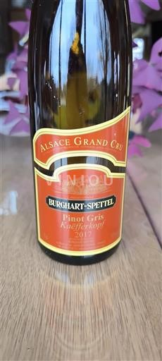 Alsacia Alsacia Gran Cru Grand Cru Burghartspettel Kaefferkopf 2017