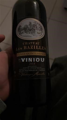 Bordeaux Bordeaux supérieur Château Les Bazilles Quintessence 2018