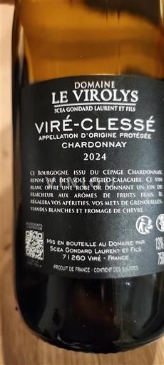Borgonha Viré-clessé Domaine Le Virollys Chardonnay 2024