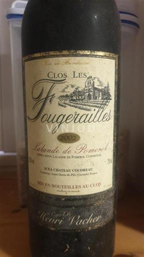 Bordeaux Lalande-de-Pomerol Clos Les Fougeraises 2002