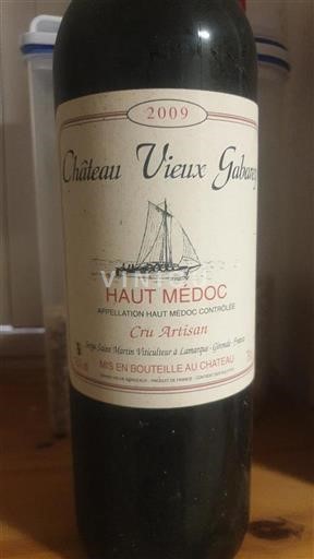 Bordeaux Haut-Médoc Cru Artisan Château Vieux Gabarey 2009