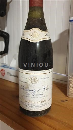 Bourgogne Premier Cru Tuil Père Et Fils Les Gravières 1985