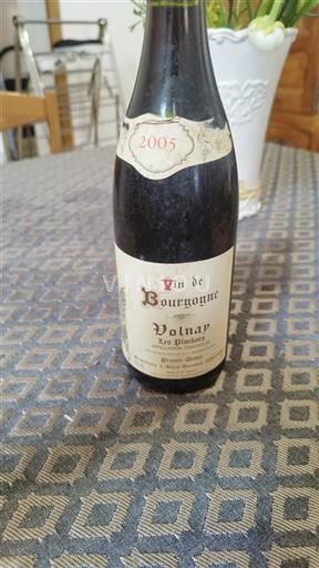 Bourgogne Volnay Domaine Prunierdamy Les Pluchots 2005