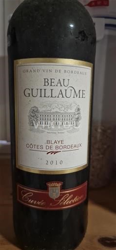 Bordeaux Blaye-côtes-de-bordeaux Beau Guillaume Sélection 2010