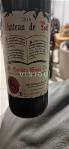 Bordeaux Saint-Émilion Grand Cru Grand Cru Château Roî 2016