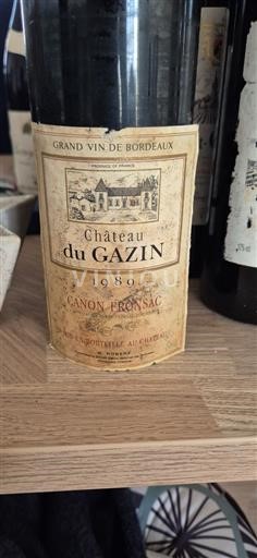 Bordeaux Canon-Fronsac Château Gazin 1989