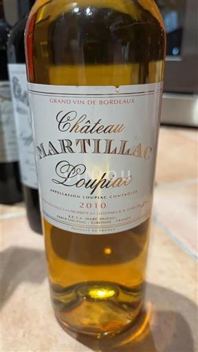 Bordeaux Loupiac Château Martillac 2010
