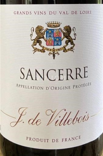Vallée de la Loire Sancerre J. De Villebois 2022