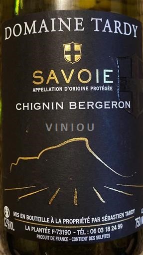 Savoie and Bugey Chignin-Bergeron AOP / AOC Domaine Tardy Non-Vintage