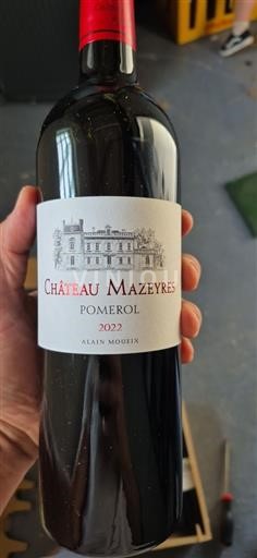 Bordeaux Pomerol Château Mazeyres 2022