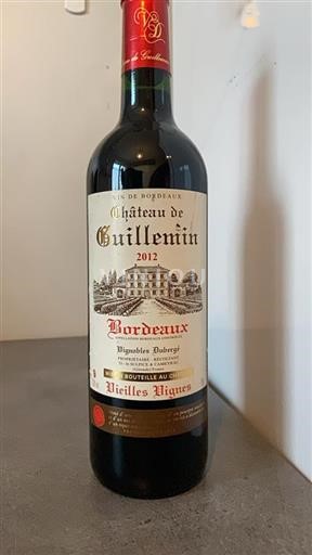 Bordeaux Château Guillemin Vieilles Vignes 2012