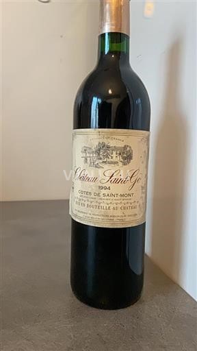Vin Rouge sec Cote de saint mont Château Saint Go 1994 France Roussillon Vin de France