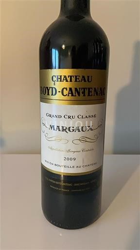 Bordeaux Margaux Grand Cru Boydcantenac 2009