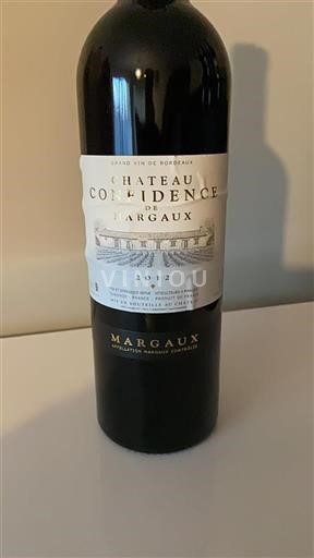 Bordeaux Margaux Château Confidence De Margaux 2012